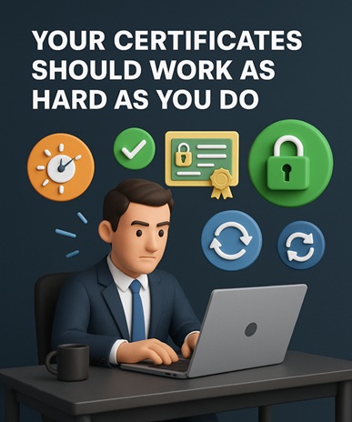 Certificates should work as hard as you do